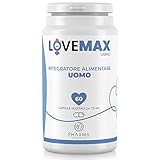 LOVEMAX Integratore sessuale per uomo, testosterone puro - Maca, Ashwagandha e Ginseng - 60 Pillole