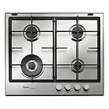 Whirlpool GMAL6422IXL - Piano cottura a gas 4 Fuochi da 60 cm inox