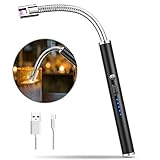 MOSUO Accendino Elettrico USB,Arco Elettrico Accendino da Cucina Accendigas Elettrico Ricaricabile con Cavo USB, Collo Lungo e 360º Flessibile Accendino Lungo per Accendere Candele,Stufe, Barbecue