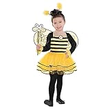 Christy s - Costume di carnevale, motivo: ape ballerina, da bambina (3-4 anni)