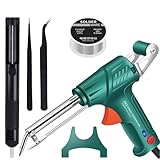 Multi-Function Soldering Iron Soldering Gun Set, External Heating Soldering Gun, Multi Function Soldering Gun,Soldering Gun Kit,60w External Heating Soldering Gun (green)