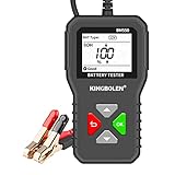 KINGBOLEN BM550 Tester batteria auto 6V 12V 24V Tester tensione,100-2000CCA 2-220Ah Strumento di test alternatore auto Analizzatore batteria digitale per auto, camion, marina, moto, SUV, barca