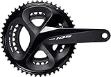 Shimano 105 Fc-R7000, Guarnitura Unisex Adulto, Nero, 172.5 mm