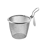 Eachave Colino per alimenti in acciaio inox 304 con manico, colino per pentole, colino per lavello, skimmer, colino da cucina, colino per alimenti (11-1 pezzo)