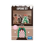 PME Set per Cupcake - Gingerbread Village Christmas, 24 Pezzi