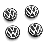 Volkswagen 10A071213A - Coprimozzo dinamico per cerchi in lega ID, con logo in movimento, colore: Nero/Bianco