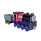 ​Il Trenino Thomas - Ashima Locomotiva a spinta in metallo, trenino die-cast con carico di cristalli e accessori per giocare con la ferrovia, giocattolo per bambini, 3+ anni, HNN20