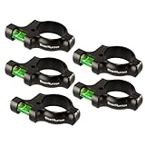 WestHunter Ottica 30 mm / 25,4 mm Riflescope Bubble Levels, Per le Riprese di Precisione, la Concorrenza e la Caccia | 5PCS