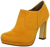 s.Oliver Casual 5-5-24413-39, Scarpe col Tacco Donna, Giallo (Gelb (Curry 650)), 42