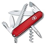 Victorinox, Camper, Coltellino Svizzero, Originale, Multiuso, Campeggio, 13 Funzioni, Lama, grande, Cavatappi