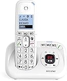 Alcatel - xl785 voice +segreteria c/blocco chiamate white