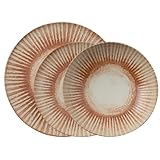 Sambonet Arthur Krupp Set 12 Piatti Stoneware "Sunlight Red"