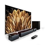 ULTIMEA Soundbar 5.1, Compatibile con Dolby Atmos, con Surround 5.1 Wireless Subwoofer, Regolabili Surround e Bassi, 410W Home Theater Soundbar TV, Sound Bar Televisore con HDMI-eARC, Poseidon D60