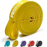 PROIRON Bande di Resistenza - Pull UP Bande - Bande Elastiche Fitness, Loop Bands Corpo Stretching, Powerlifting, Resistenza di Addestramento, Unit Singola-Giallo (18-31kg)