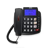 Brondi Bravo 90 LCD Telefono Fisso, Nero