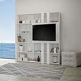 Libreria con Porta TV Kato L Bianco Frassino itamoby