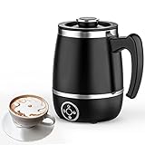 Montalatte Elettrico Cappuccinatore, 4 in 1 Scalda Monta Latte Macchina per Cappuccino Automatico Scaldalatte Schiumatore Riscaldalatte Latte Caldo e Freddo, Cioccolata Calda