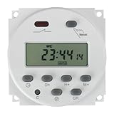 Baomain CN101A Ingresso DC/AC 12V, uscita 200-250V AC, 16A Amps Alimentazione digitale LCD Timer programmabile Interruttore a relè a tempo Supporto 17 volte Programma giornaliero settimanale