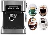 KKMNDE Macchina da caffè, Macchina per caffè Espresso semiautomatica per Uso Domestico da 20 Bar, Macchina per caffè in Acciaio Inossidabile Macchina per caffè Italian