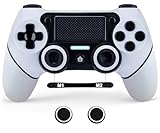 DuLingKer Wireless Controller Compatibile per PS4/Pro/Slim, Joystick Compatibile con PS4/PC, Controller con Doppia Vibrazione, Giroscopio 6 Assi, Turbo, Batteria 1000mAh, Touch Pad, Audio, M1/M2