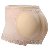 Everbellus Dona Mutande Imbottite Boxer Push Up Glutei Beige Medium