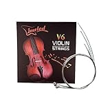 新品 Imelod corde per violino universale 2 set (G-D-A-E) violino corde corde in acciaio nichelato argento con estremità sferica nichelata per violino