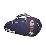 Wilson ROLAND GARROS TEAM, 6 Racchette, Blu (Navy)