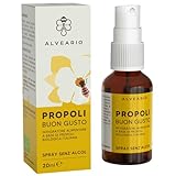 ALVEARIO - Spray Gola Propoli Buon Gusto - Spray Gola Antinfiammatorio - Integratore alimentare a base di Propoli, Prodotto in Italia, Bio, Flacone Spray da 20 ml