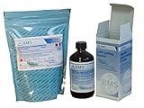 Resina per riparazione protesi Bms Dental colore rosa non venata - busta di alluminio 500g + liquido 250ml