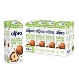 ALPRO CLASSICO, Bevanda alla NOCCIOLA, 100% vegetale con vitamine B2, B12 e D (8 confezioni x 1 Litro)