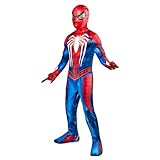 Rubies Costume Premium Spiderman Gamer-Verse per ragazzi e ragazze, Tuta con copristivali, maschera in tessuto e guanti con ragnatela, Marvel ufficiale per Carnevale, Halloween, Compleanno, Natale