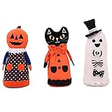 Decorazione Della Bambola Del Tessuto Di Halloween Tessuto Ghost Doll Atmosphere Layout Dress Regalo Dei Bambini (3 Pezzi) (Color : A)