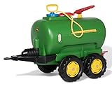 Rolly Toys John Deere rollyTanker trailer (Accessorio per veicoli a pedali, per bambini da 3 a 10 anni, serbatoio d acqua del trattore con pompa + pistola, capacità 30 litri) 122752