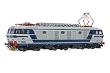 Rivarossi - FS, locomotiva elettrica E.632 blu/grigio, logo FS inclinato, pantografi 52, ep. V