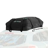 FE Active Porta Bagagli Tetto Auto - Portapacchi Auto 100% Impermeabile 424 Litri Box Tetto Auto DeLuxe Baule per Auto Portatutto Cinghie larghe, Viaggi su Strada, Campeggio | Disegnato in California