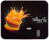 Laica KS5015 Bilancia da Cucina Elettronica, Nera, Vetro Temperato, Tasti Touch Sensor, 15 kg, elettrica, giallo, vetro;vetro temperato