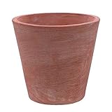 VASO CONICO MODERNO IN TERRACOTTA 20CM GIARDINO ESTERNO ORTO