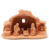 Holyart Natività Terracotta ambientata h.15x20x11 cm