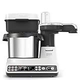 Kenwood CCL401WH kCook Multi Smart Robot da Cucina Food Processor con Funzione Cottura, 10 Accessori Inclusi, Acciaio inossidabile/Plastica, Bianco