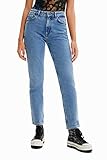 Desigual Denim_octubr 5053 Pantaloni Casual, Blu, 68 Donna