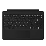 Microsoft Surface Pro Type Cover (per Surface Pro 4-7) (QWERTY Inglese) Nero (Ricondizionato)