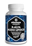 Acido Alfa Lipoico Capsule ad Alto Dosaggio, 200 mg per Capsula, Vegan, 60 Capsule per 2 Mesi, Forma Naturale di Acido Tiottico, Antiossidanti Integratore Alimentare senza Additivi Inutili