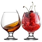 LAV Calici da Birra Set 6, 390 ml, 100% SENZA PIOMBO Bicchieri da Birra Con Stelo, Bicchieri Tulipano, Bicchieri per Birra Artigianale, Bicchieri da Cognac, Bicchieri da Brandy Snifter