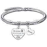 LUODAN Regalo Amica Amicizia Bracciale,Regali Amica Idee Amica Sorelle Bracciale Ispiratore Donna Ragazza per La Migliore Amica Regalo amici Laurea, Regalo amica Compleanno,Regalo Natale