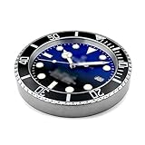 FAN CLOCK Orologio da parete Sea-Dweller Deepsea Edition | ESCLUVIVO 2023 Display Data con LOUPE | Decorazione | Alluminio | Diametro 35cm | Interior Design