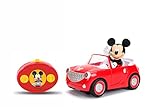 Jada Toys 253074000ONL - Veicolo radiocomandato di Topolino Roadster Race, con telecomando e figura, per bambini a partire da 3 anni - 19 cm