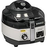 De Longhi FH1394/2 Friggitrice ad Aria e Multicooker, Cuoce, Frigge e Sforna, Cottura rapida, capacità da 1,7kg e vasca removibile da 5,7L, 4 ricette preimpostate, APP DEDICATA, nero/silver