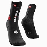 COMPRESSPORT PRO Racing Socks V3.0 Trail, Calzini da Gara Unisex-Adult, Nero, 39-41