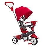 smarTrike Breeze Plus, triciclo regolabile per bambini, dai 15 mesi ai 3 anni, colore: rosso