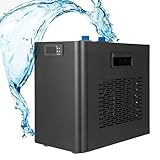 Kindevieft 42/79/130 Gal Aquarium Chiller Water Chiller Hydroponics Cooler con Compressore Silenzioso Refrigerazione per Acqua Salata Acqua Dolce Axolotl Corallo Meduse,160L/42Gallon